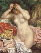 Pierre-Auguste Renoir Bathing girl who sat up haret oil painting on canvas